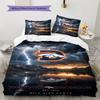 Denver Broncos Pattern Bedding Set Quilt Cover Pillowcase Home Decor Gift (1 * duvet cover + 2 * pillowcase, without core)