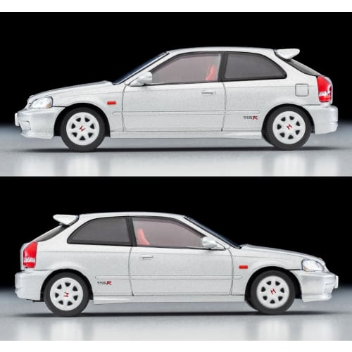 Tomytec Tomica Limited Vintage Neo 1/64 Scale LV-N165d Honda Civic Type R Silver 1999 Model (Finished Product)