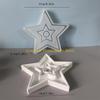 92MF Professional Silicone Star Shape Casting Molds For Crafting Candlestick Candle Holders Bases With Dried Flower Glitters