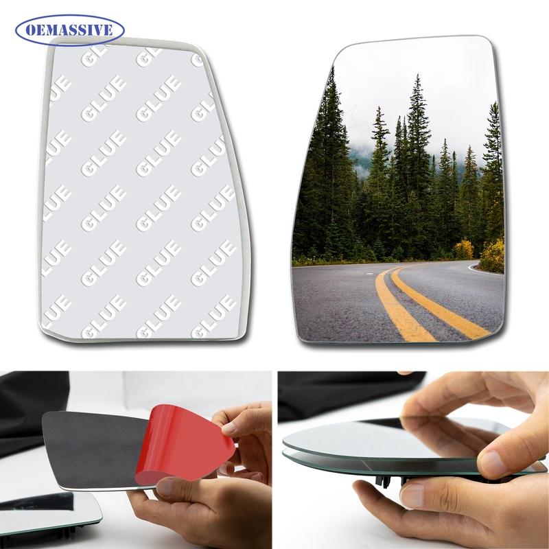 

For Ford Transit Tourneo 2012-2024 Left Side Passenger Wing Mirror Glass Wide Angle Convex Self-Adhesive Replacement Part