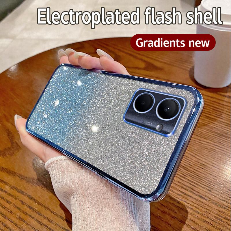 

Для OPPO Realme C33 Чехол Realme C33 Чехол для телефона Блестящий блестящий силиконовый объектив камеры Мягкая задняя крышка For Realme C33