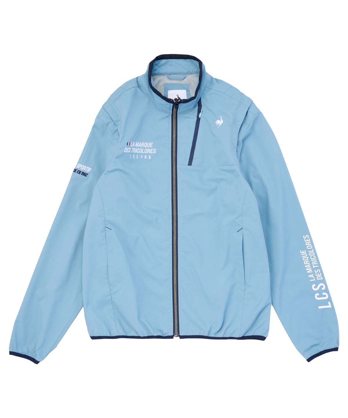 

Coq Sportif Блузон на полной молнии Standard 2WAY Водоотталкивающие ветрозащитные рукава Съемные утеплители Navi Golf QGMWJK00 BL00 LL [Le Golf] [Stretch Forcer]