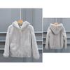 Loose Autumn and Winter New Plush Thickened Hooded Women's Imitation Mink Short Fur Jacket