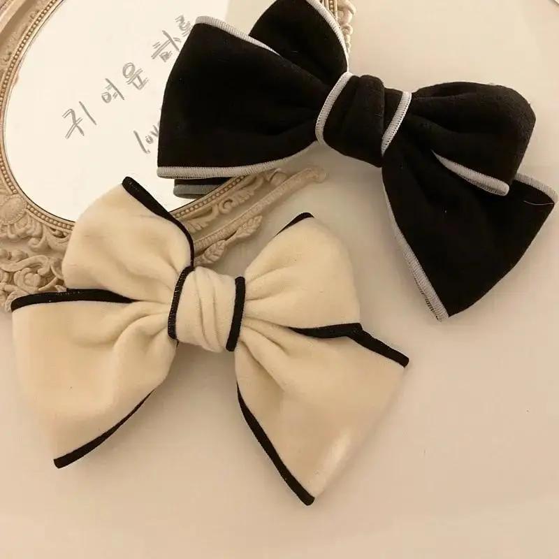 1 Pcs Imitation Bowknot Hair Clips For Women Hairpin Top Head Hairpin Ponytail Barrettes Elegant Bows Hair Accessoires Headwear
