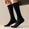 Men Toe Socks Long Cotton Simple Business Stockings Breathable 5 Finger Socks Calf For 4 Seasons