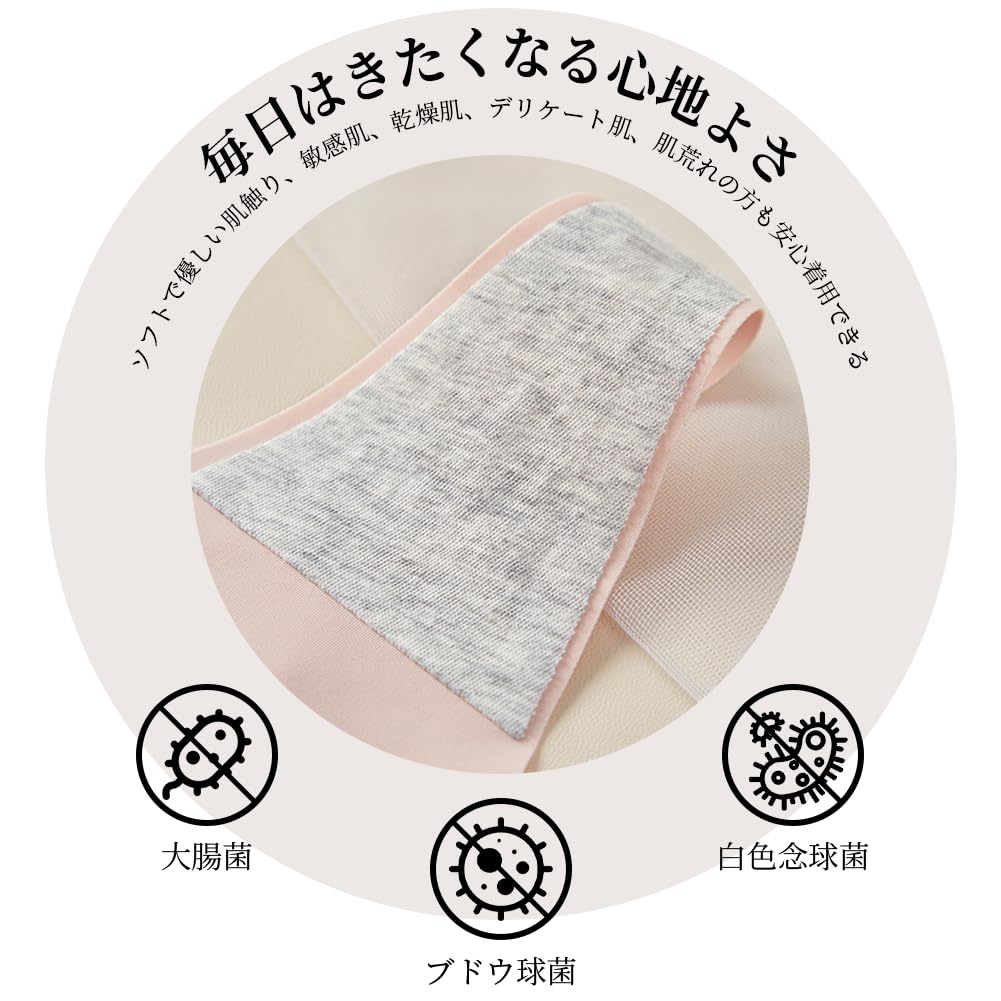 TUOTISI Cute Ideal for Pack of 5 Women's Low-Rise T-Back Panties, Underwear, Lingerie, Cool, Seamless, Butt-Shaping, Non-Slip, Quick-Drying,