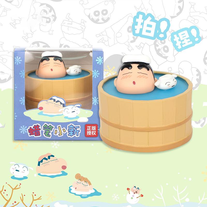 Crayon Shin Chan Genuine Pat On The Head Lamp Creative Design Three Levels Small Night Lamp Student Children Desktop Gift