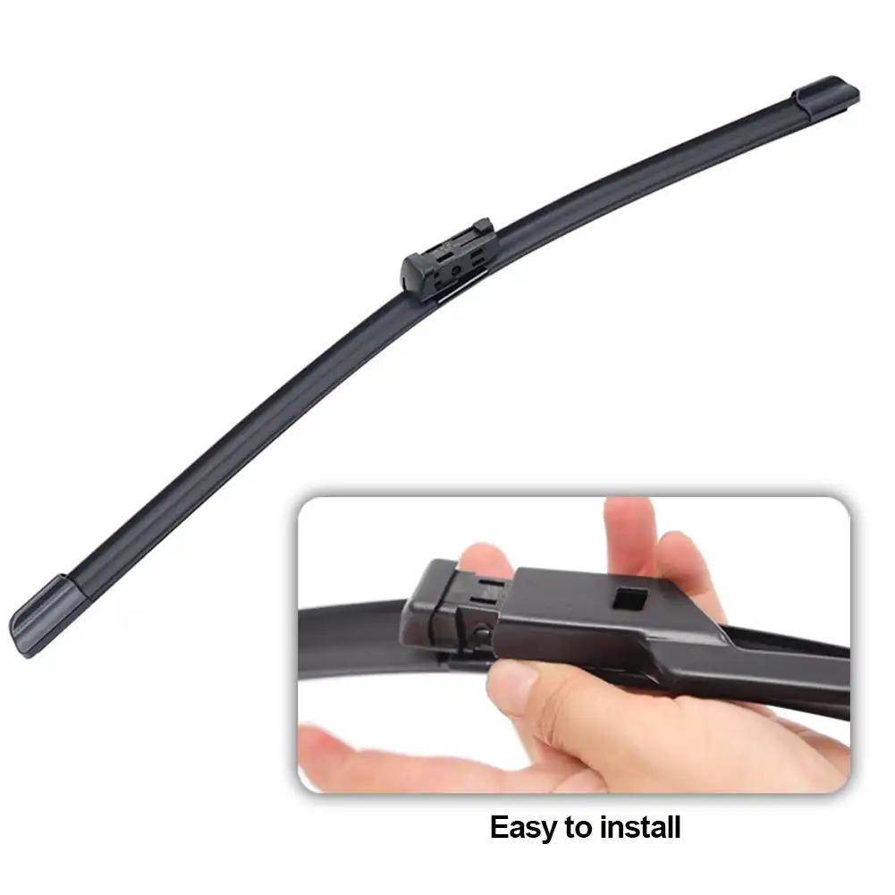 1Pc Automotive Universal U-type Soft Rubber Boneless Wiper HD Quiet Durable Automotive Wiper 16" 18" 19" 21" 22" 24"