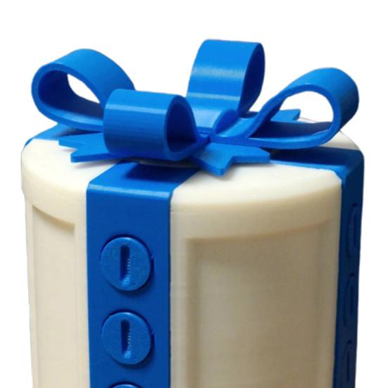 3D Tréfa Csavaros Doboz Bosszantó Ajándékdoboz Csavarokkal Újrafelhasználható Puzzle Doboz Masnival Gag Ajándék Szeretteinek Valentin-napi Tréfák