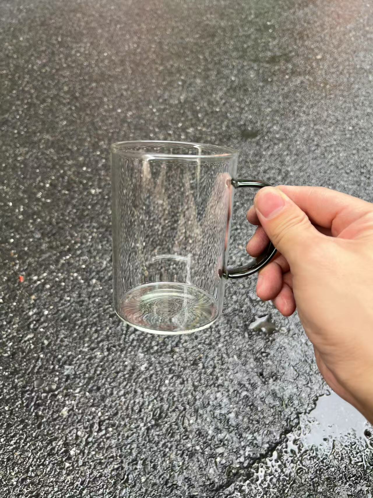 300ml 10oz glass mug cup 201-300ml чёрный