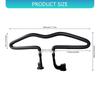 Double Clamp Auto Seat Clothes Organizers Nonslip Silicone Base Foldable Stainless Steel Rod 8kg Capacity For Office Wear Casual Outfits