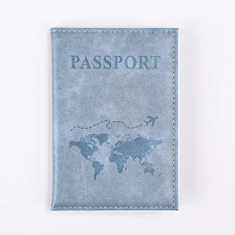 Vintage New Leather Travel Passport Cover Wallet Bag Men Women ID Address Card Holder Portable Travel Accessories