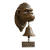 652F Vintage Metall Gorillas Metall Willkommens Türklingel Wandmontage Dekoration