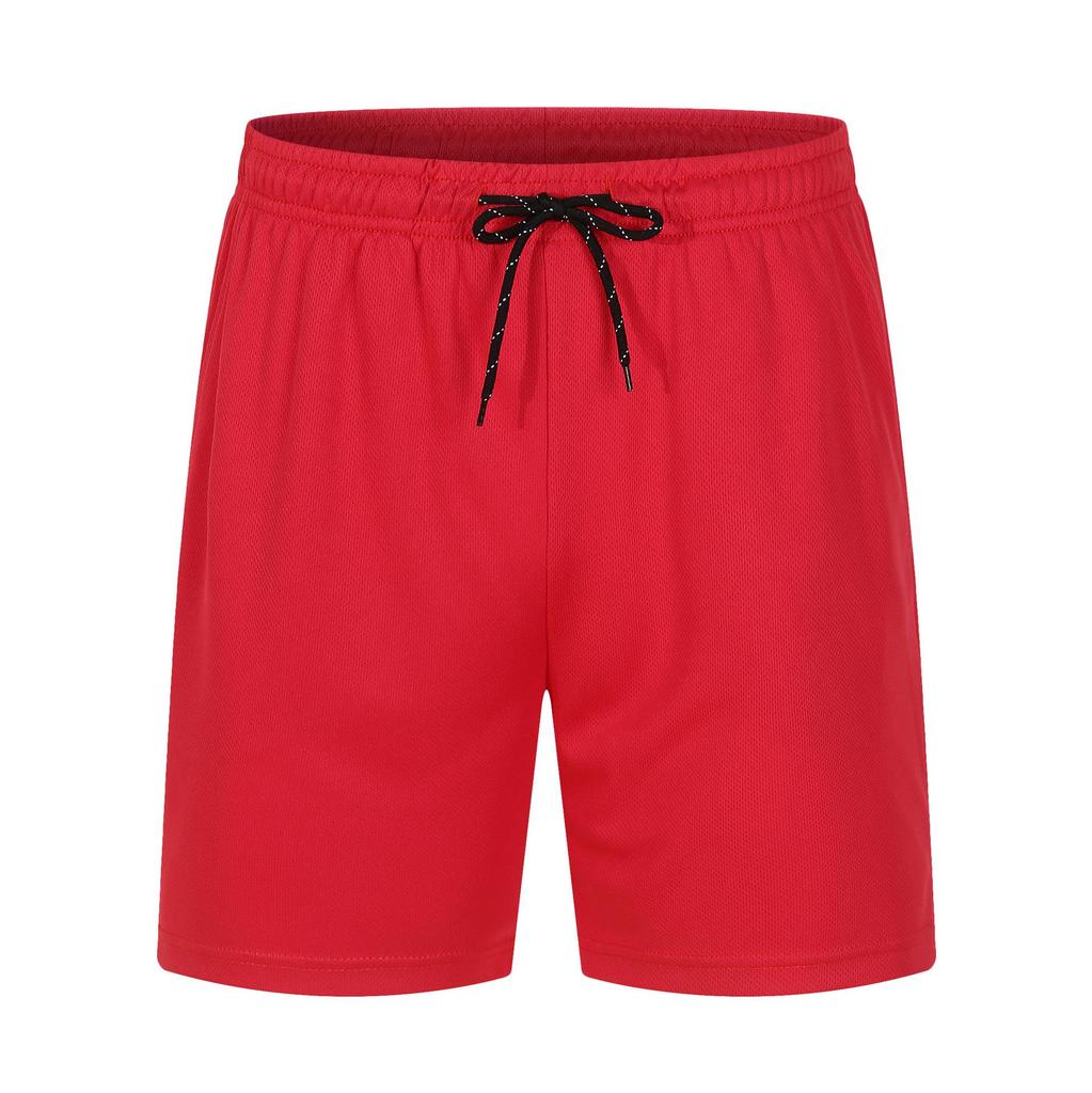 Men’s Quick-Dry Mesh Drawstring Shorts - Breathable, Versatile Solid Color for Summer Sports/Casual Wear