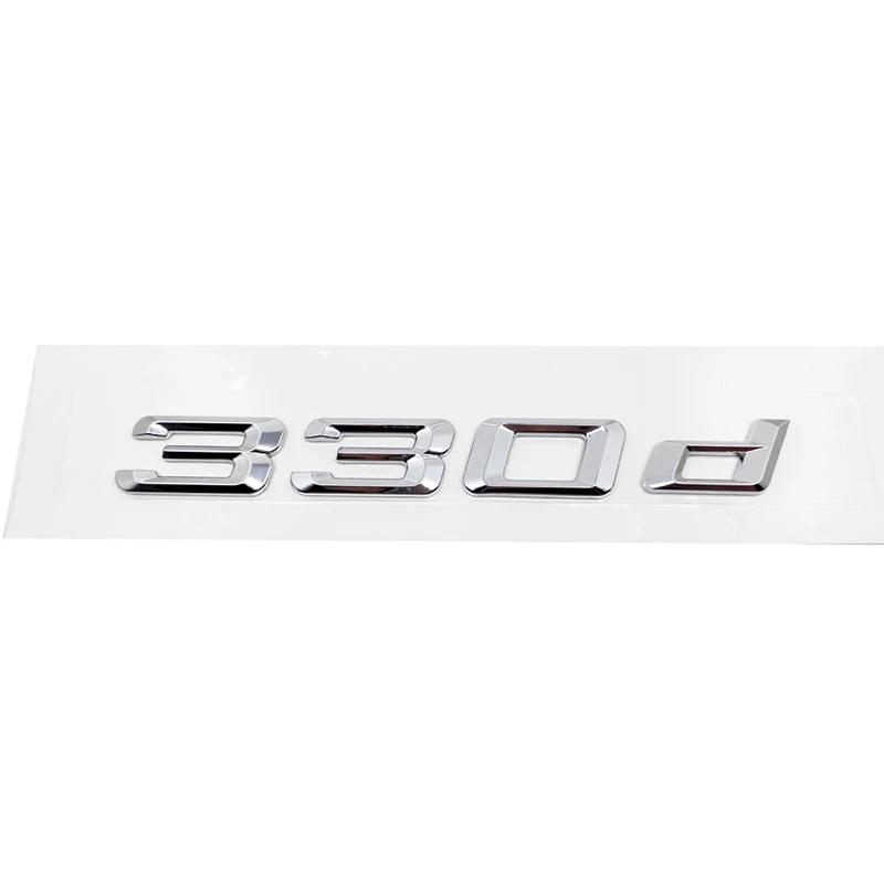 ABS Car Rear Trunk Letters Logo Badge Emblem Sticker For BMW 3 Series 318d 320d 325d 328d 330d 335d E46 E90 E91 F30 F31 F34 G20