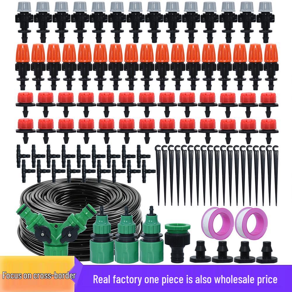 Automatic DIY Garden Irrigation & Cooling Kit - Flower Watering & Dust Removal System