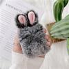 Plush rabbit ears for apple AirPods pro2 3rd generation earphone case protective cover cute simple creative women