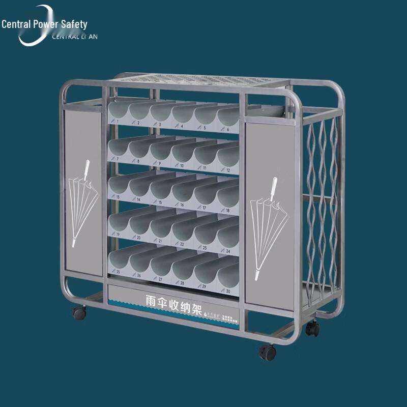Commercial Umbrella Stand and Storage Rack 5 Layers 6 Slots