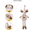 Christmas Doll Ornaments Nordic Style Santa Claus Snowman Elk Doll With Hanging Leg Merry Christmas Decorations For Home