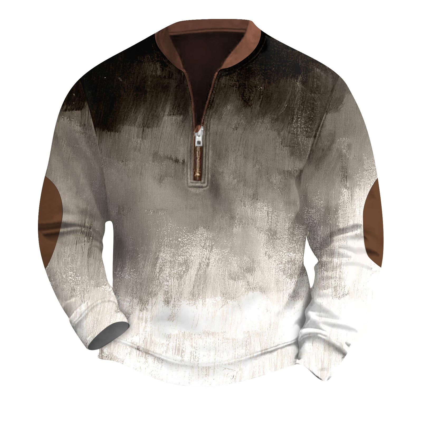 

Чоловічий світшот у стилі ретро з градієнтним принтом M