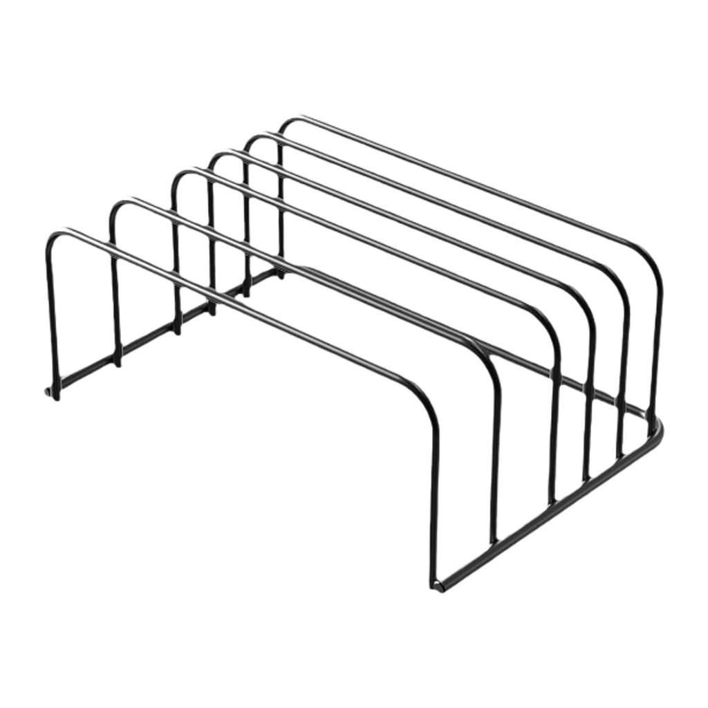 Kitchen Pot Lid Rack Cutting Board Storage Stainless Steel Cover Holder Multifunction