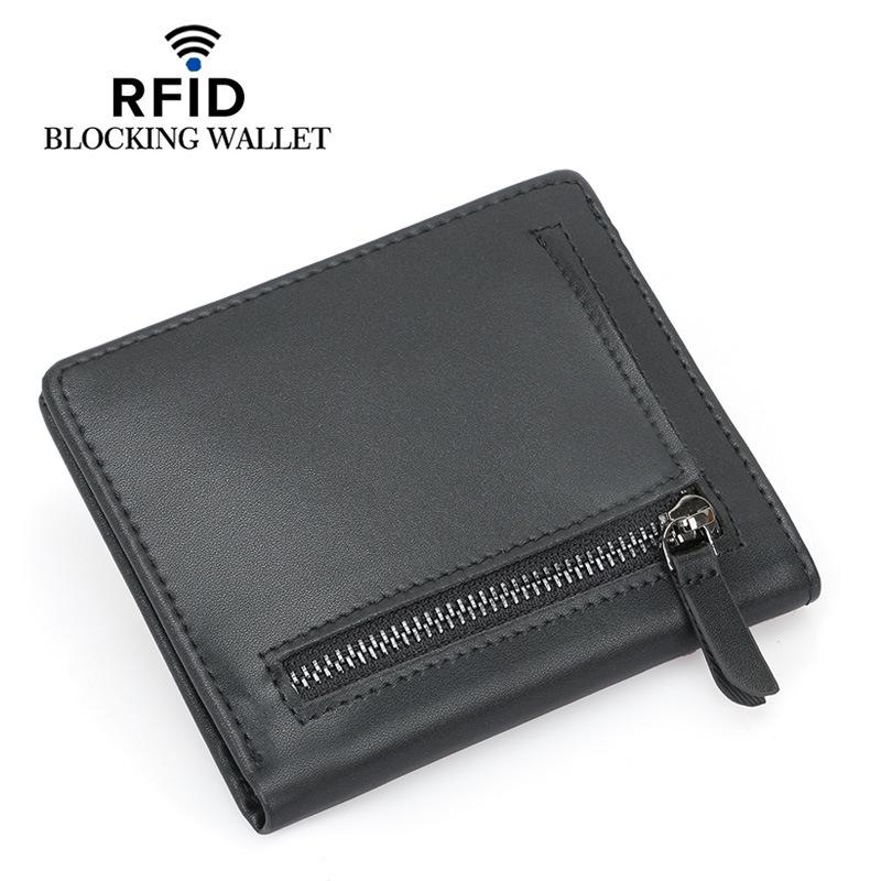 Pánská peněženka na mince proti krádeži s RFID 2024: Kompaktní úložný prostor na karty a mince
