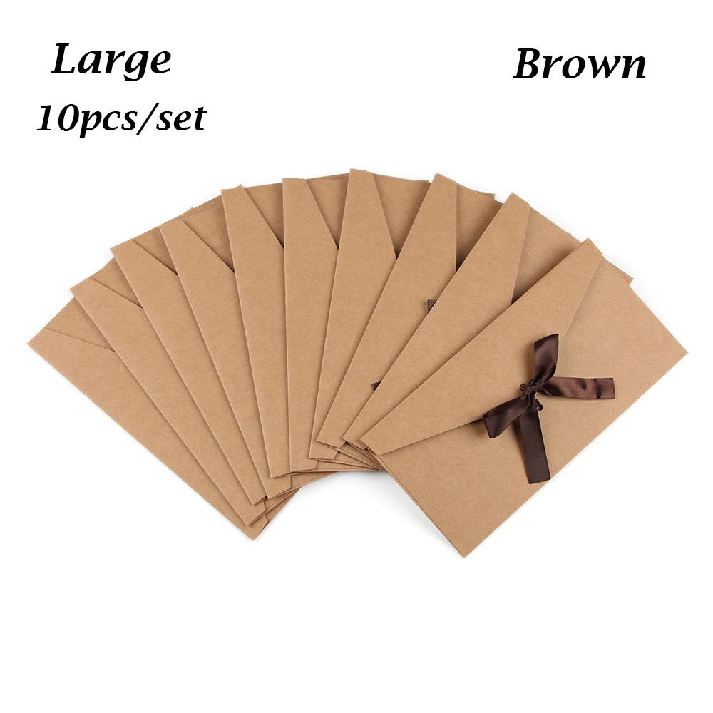 Beautiful Classic Retro Multicolor tie Pearl paper envelopes on Kraft for wedding invitation gift envelope  Greeting Card Bag