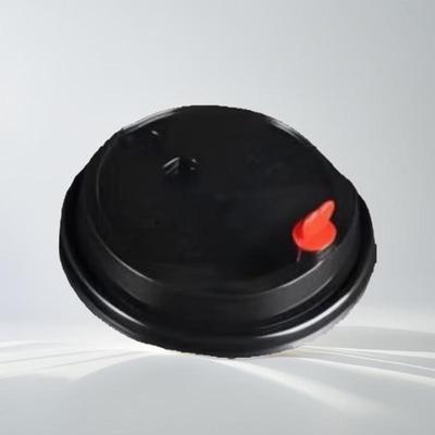 Disposable Black Heart-Shaped Cup Lids