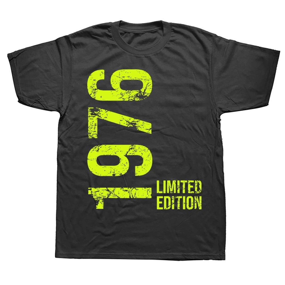 48th Birthday 48 Years Man Woman Retro Vintage 1976 Gift Tee Tops Round Neck Fashion Tshirt Clothing Casual Basic T-shirts