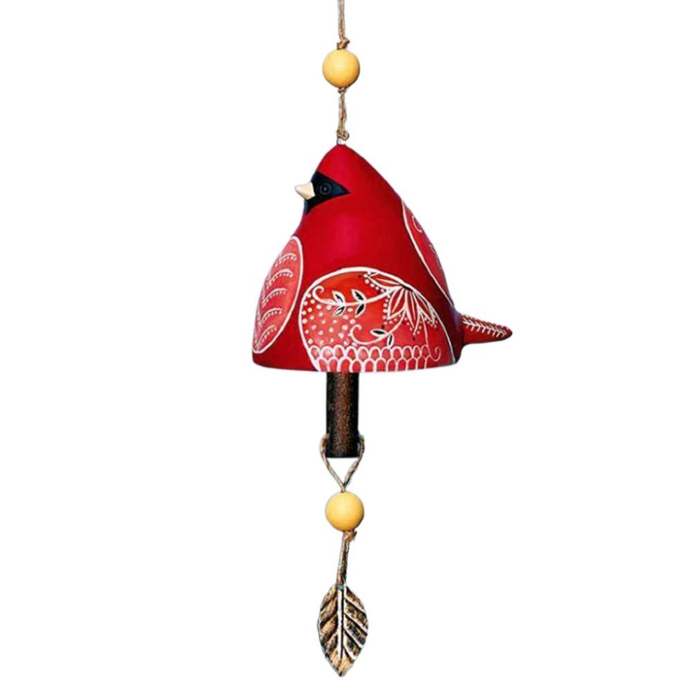 Exquisite Painted Bird Song Bell Hand Painted Hanging Ornaments Wind Chime  Door Decoration