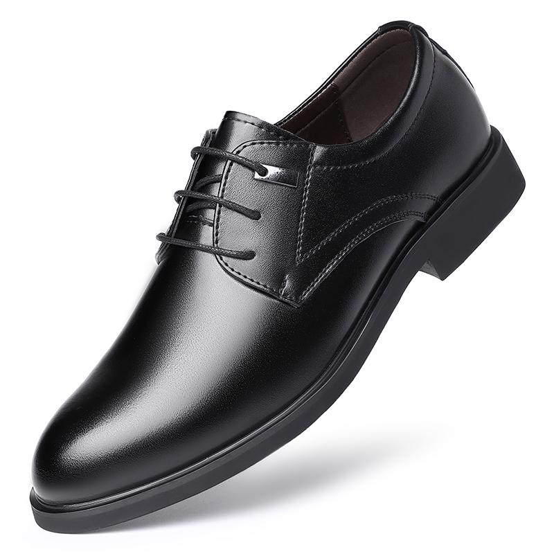 

2025 New Men s Oxford Shoes Lace-Up Men Casual Dress Shoes Classic Men Coiffeur Shoes Comfortable Male Leather Flats 50 чёрный