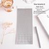 Waterproof PVC Hot Stamped Silver Flower Notebook Stickers
