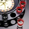 Russian Roulette Drinking Game Turntable with Wine Glasses – Bar Entertainment and Atmosphere Booster