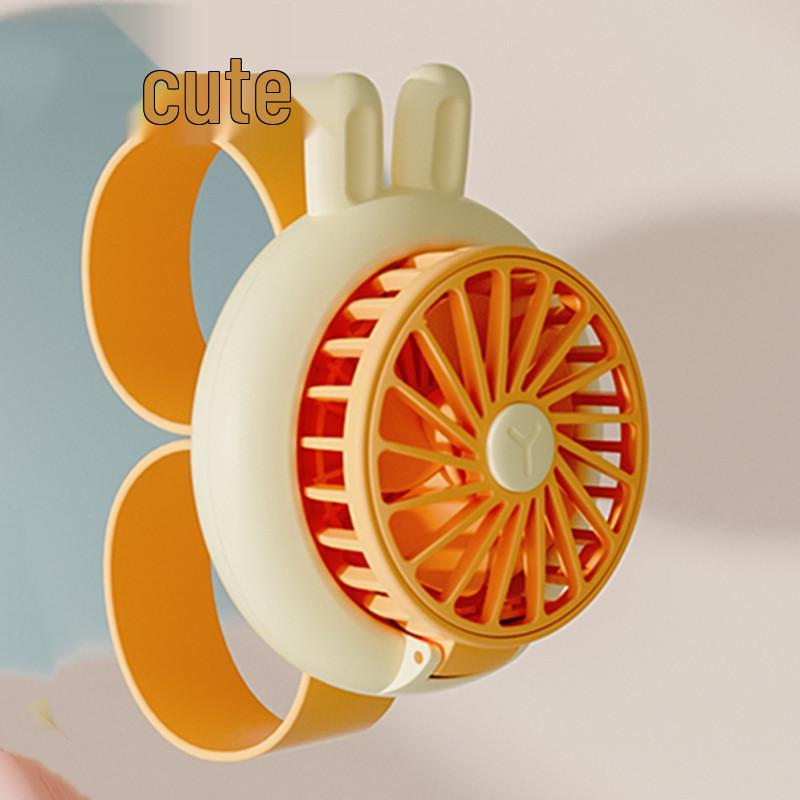 June 1st Children's Day Slap Bracelet Fan: Cute, Portable, Rechargeable, Student Wristband Mini Fan
