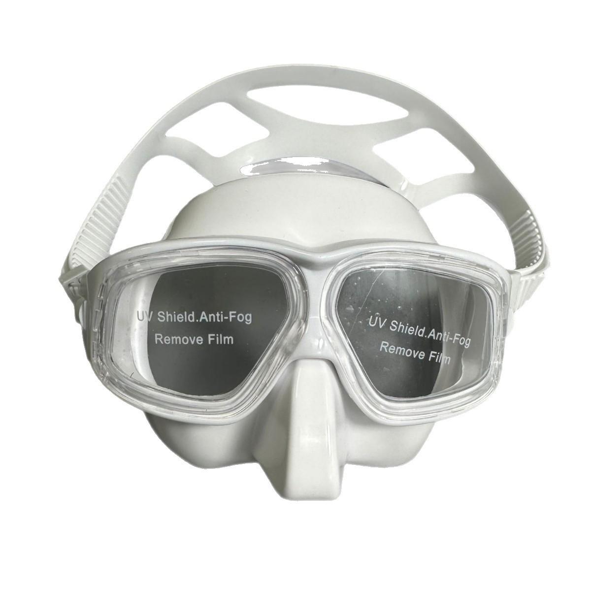 

Submersible anti-fog waterproof diving goggles silicone snorkeling mask Average size