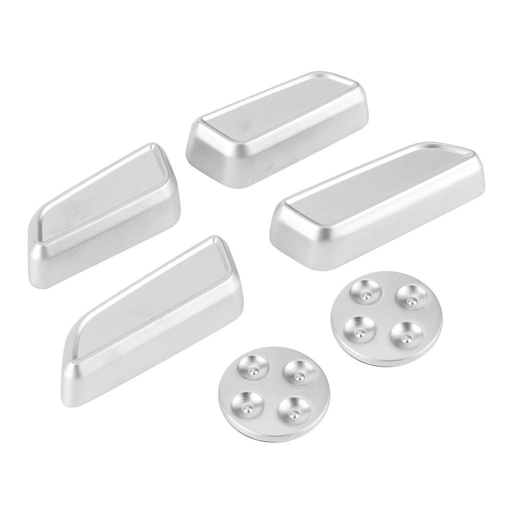 6pcs Auto Seat Adjustment Button Cover Trim Aluminium Alloy Fit for Tesla Model 3YXS