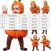 Baby Pumpkin Costume Toddler&Infant Unisex-Kids Halloween Costumes For Boys Girls Cute Hooded Romper Jumpsuit Outfit
