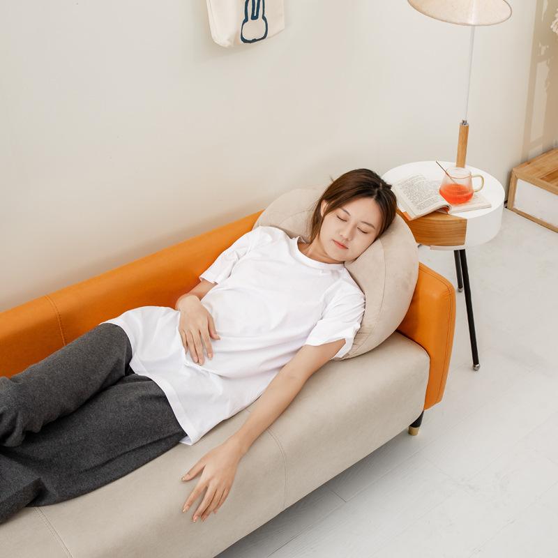 Japanese Style Soft Cloud Lumbar Pillow Waist Support Cushion for Car Office Home