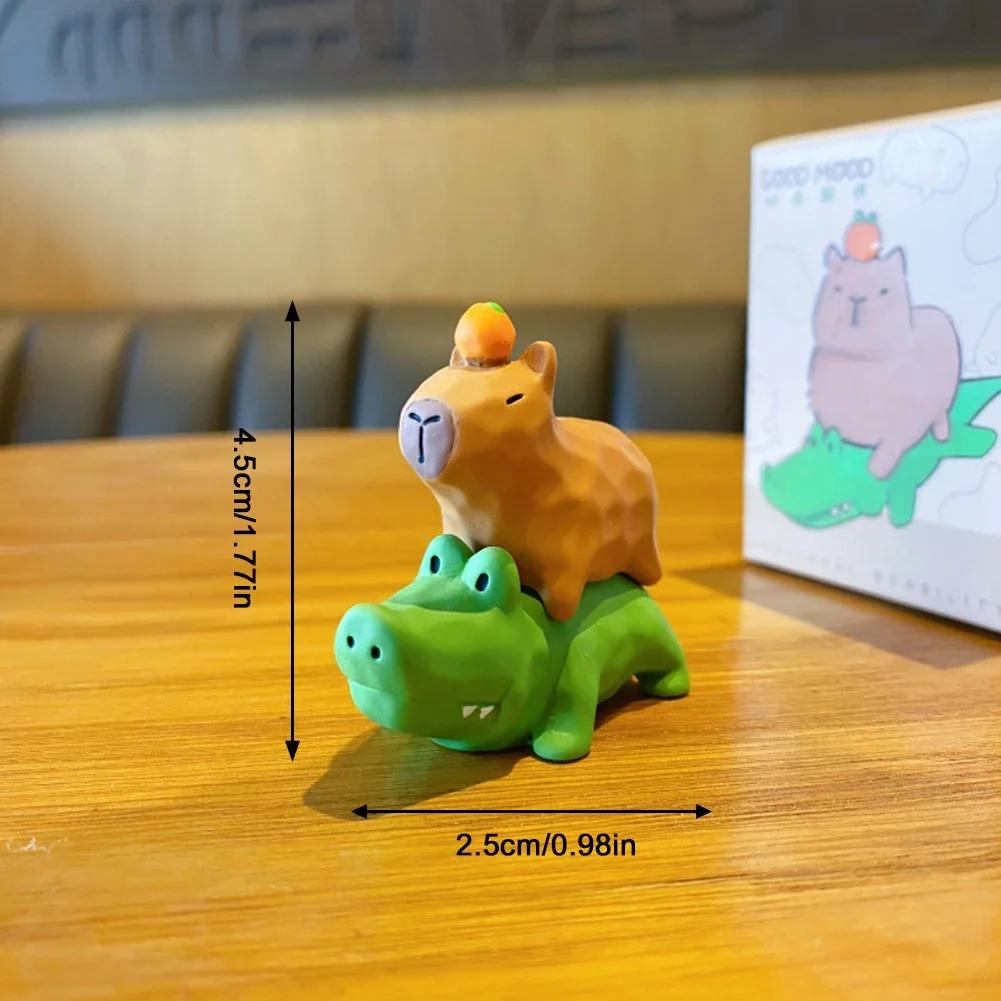 

Модель капибары, фигурка капибары, украшения из смолы для женщин, креативные трендовые украшения для автомобиля, настольная мебель, настольные украшения