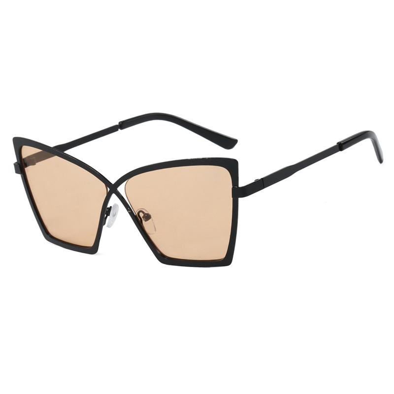 

New Oversized Frame Sunglasses For Women Metal Butterfly Frame Cat Eye Sunglasses Outdoor Sunglasses Anti Blue Light Glasses