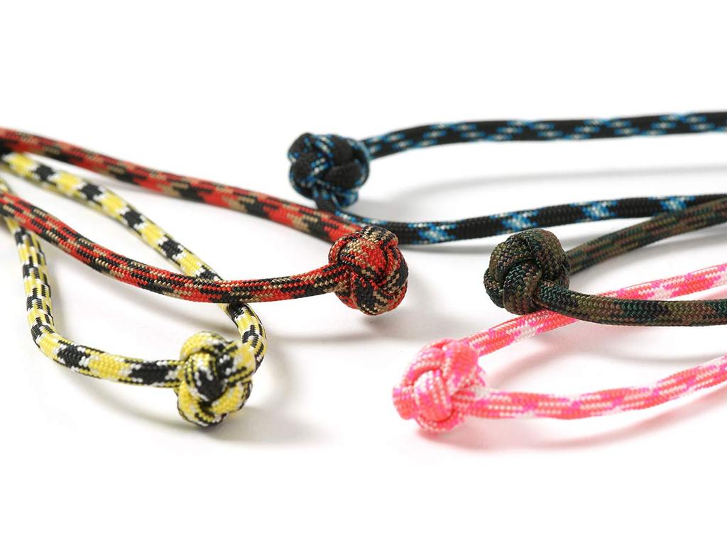 ARTISAN&ARTIST ACAM-P04HYLBK Paracord and Brass Multi-Hand Strap Camera Strap, Yellow/Black, Made In Japan