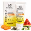 Vamp Beauty Sunscreen SPF 50 PA+++ with White Tea, Carrot Extract & Watermelon | Broad Spectrum UVA & UVB Protection | Lightweight & Non-Greasy For