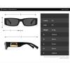 Luxury Brand Designer Small Frame Rectangle Sunglasses Women For Men Trendy Punk Classic Sun Glasses Vintage Metal Square Shades