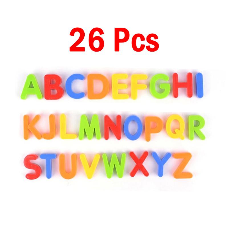 26pcs Magnetic Letter Numbers Alphabet Fridge Magnets Colorful ABC 123 Educational Kids Learning Spelling Counting Education Toy
