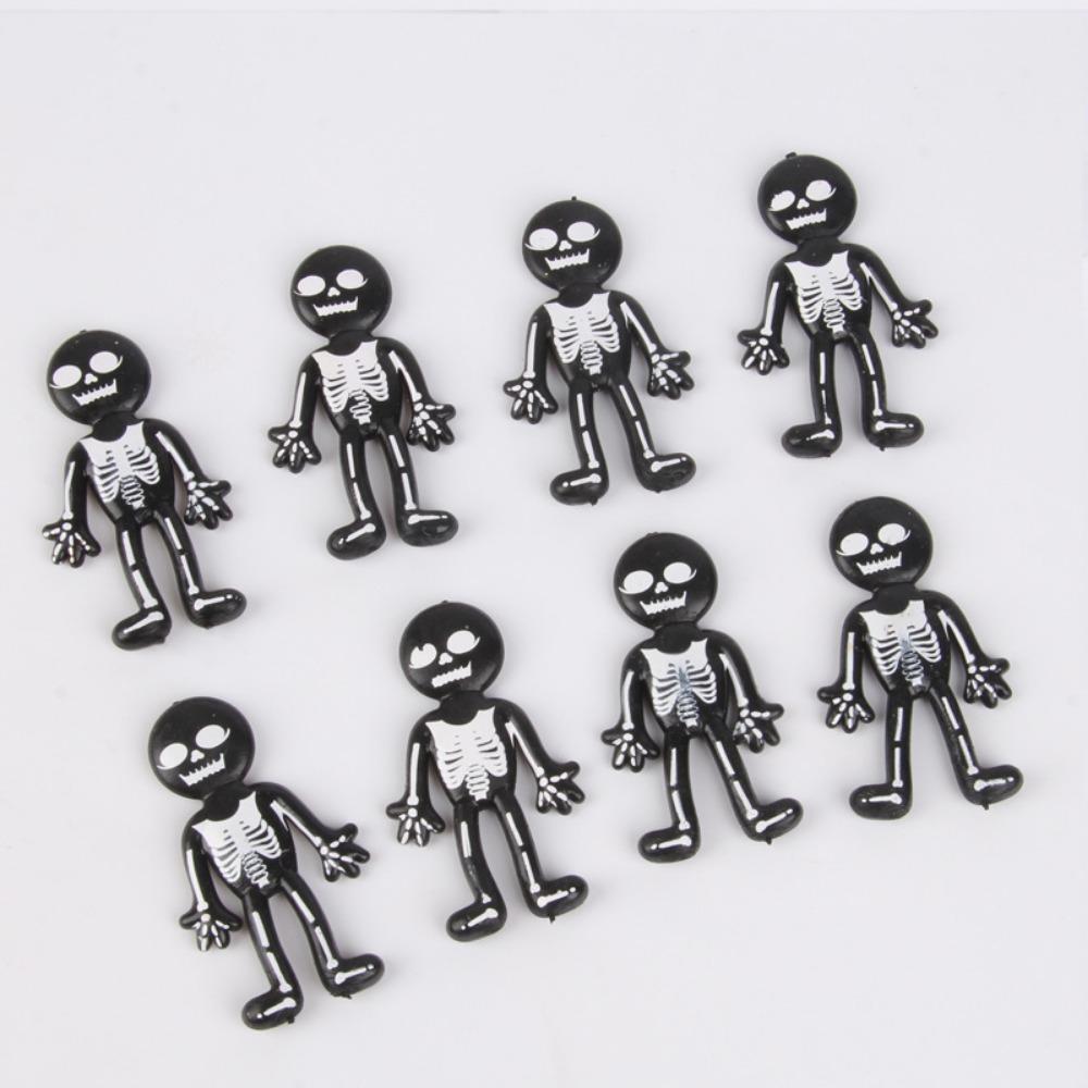 12-36 Pcs Halloween Stretchable TPR Little Black Halloween Ghost Festival Tricky Funny Party Gift Decoration Carnival Gift