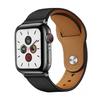 Compatible with Apple & Huawei: Retro Genuine Leather Snap-On Watch Band