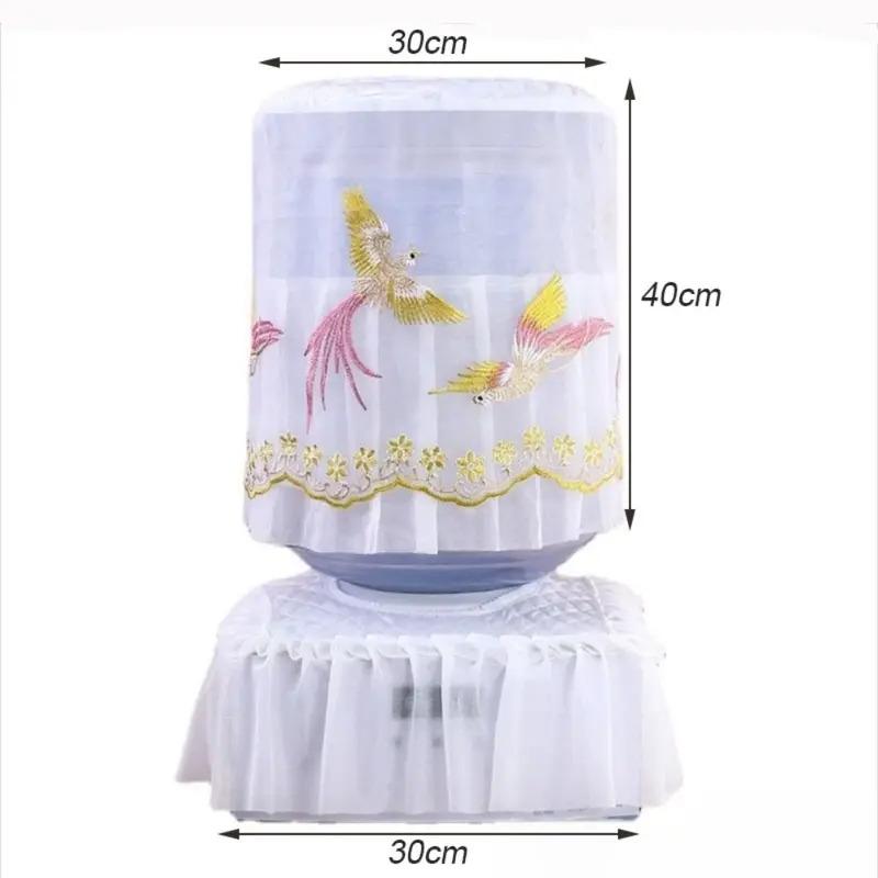Household Water Dispenser Dust Cover Fashion Lace Upper Opening Reusable Water Bucket Sleeve