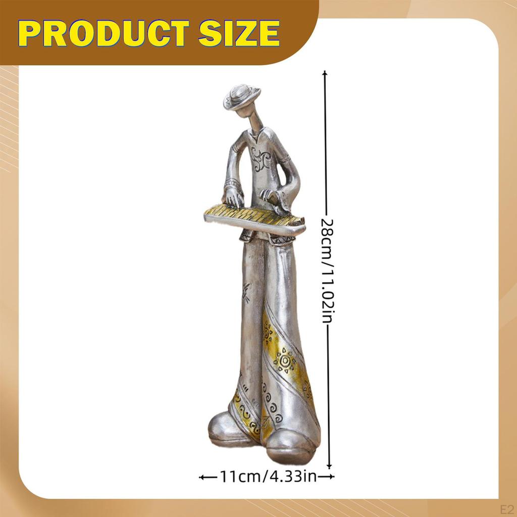 Art Musician Figurine Music Room Crafts Creative Collectible Housewarming Nightstands Office Musical