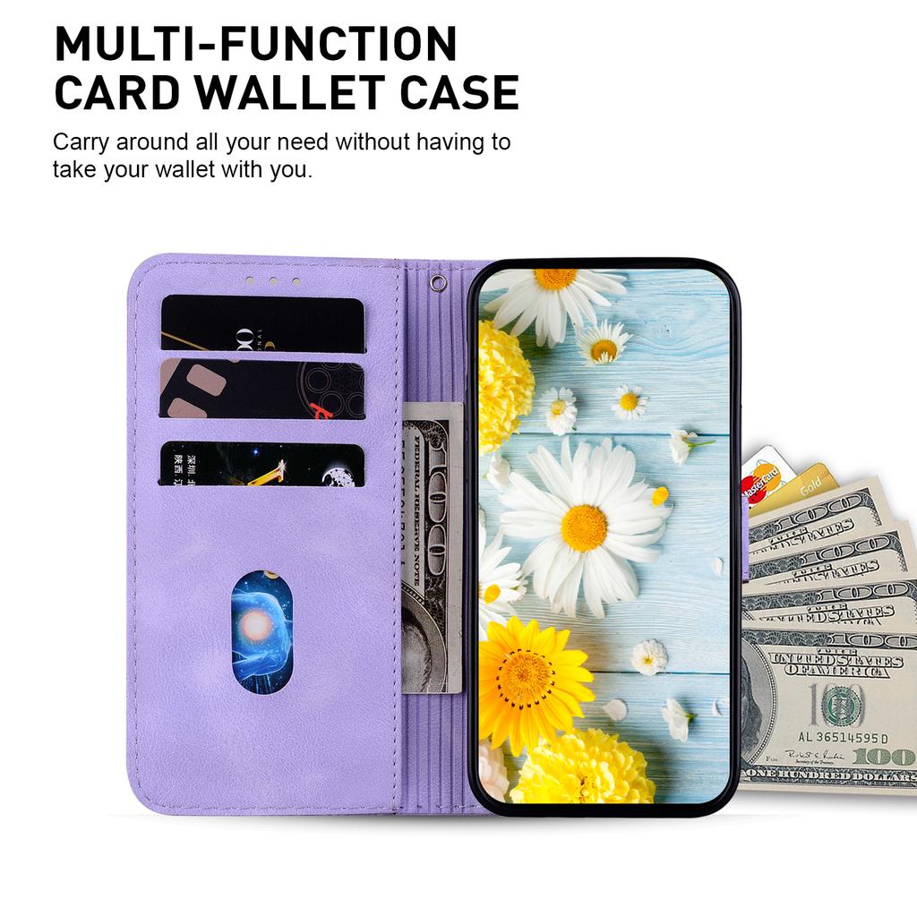 For OnePlus Nord 3 5G/Ace 2V Stand Wallet Phone Case Imprinted Lily Flower Leather Phone Cover