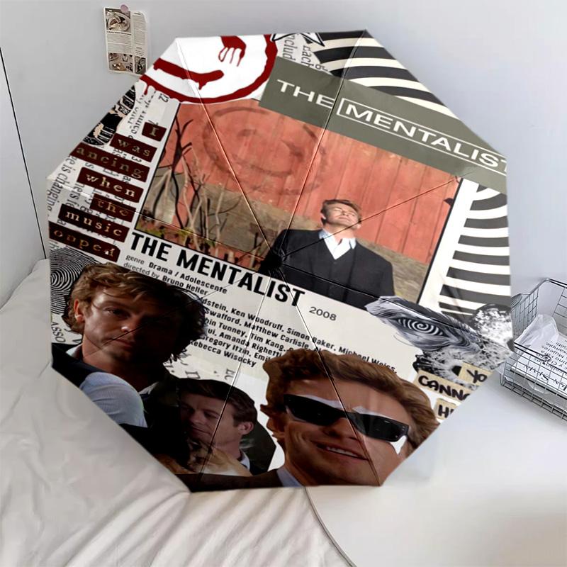 

1 PC Automatic Folding Umbrella - Cartoon Pattern, Portable & Foldable Design with 53 Ribs, Christmas Birthday Gifts